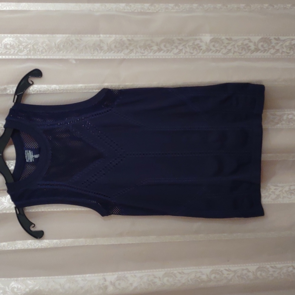 Athleta Oxygen Tank Top Navy Blue Women's Size S Sleeveless Workout